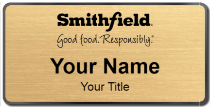Custom name badges for Smithfield Foods