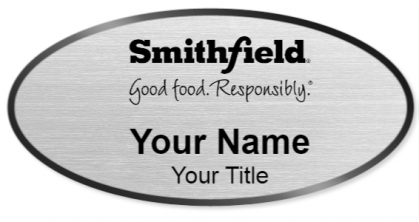 Custom name badges for Smithfield Foods