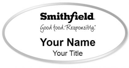 Custom name badges for Smithfield Foods