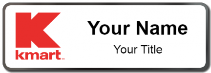 Custom name badges for KMart