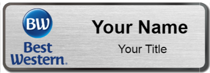 Custom name badges for Best Western