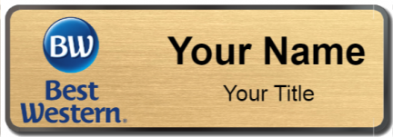 Custom name badges for Best Western
