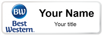 Custom name badges for Best Western
