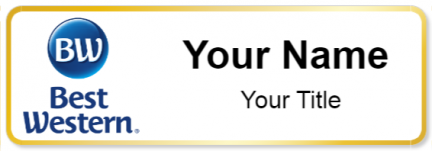 Custom name badges for Best Western