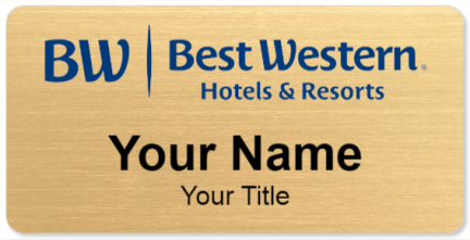 Custom name badges for BestWestern