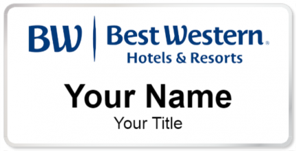 Custom name badges for BestWestern