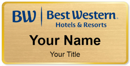 Custom name badges for BestWestern