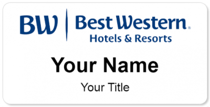 Custom name badges for BestWestern