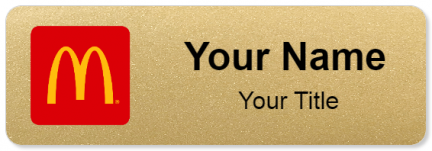Custom name badges for McDonalds tag