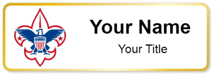 Custom name badges for BSA Boy Scouts of America