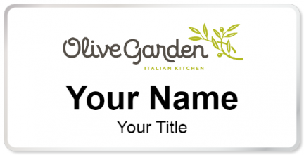 Custom name badges for Olive Garden tag