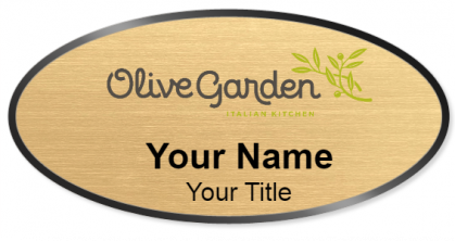 Custom name badges for Olive Garden tag