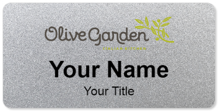 Custom name badges for Olive Garden tag