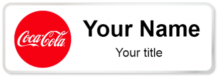 Custom name badges for Cocacola