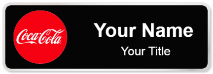 Custom name badges for Cocacola