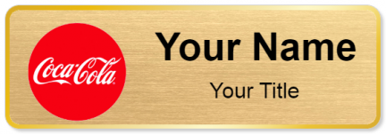 Custom name badges for Cocacola