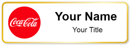 Custom name badges for Cocacola