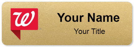 Custom name badges for Walgreens tag