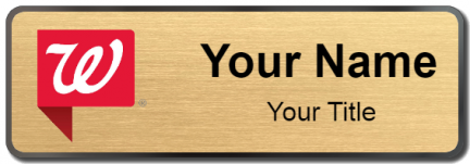 Custom name badges for Walgreens tag
