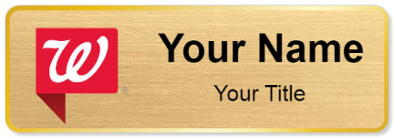 Custom name badges for Walgreens tag