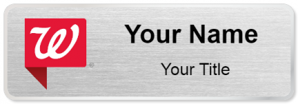 Custom name badges for Walgreens tag