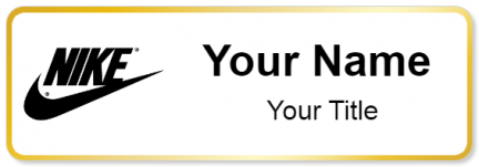 Custom name badges for Nike tag
