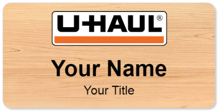 Custom name badges for Uhaul