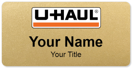 Custom name badges for Uhaul