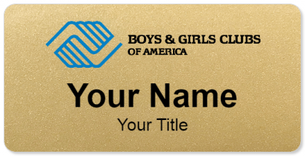 Custom name badges for Boys and Girls Clubs of America