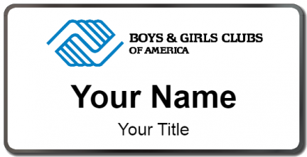 Custom name badges for Boys and Girls Clubs of America