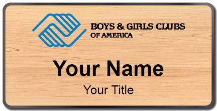 Custom name badges for Boys and Girls Clubs of America
