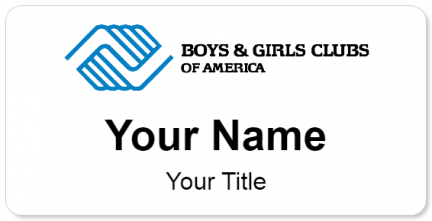 Custom name badges for Boys and Girls Clubs of America