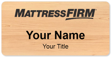 Custom name badges for Mattress Firm Gray