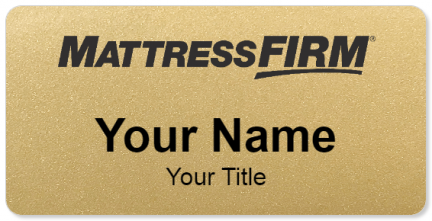 Custom name badges for Mattress Firm Gray