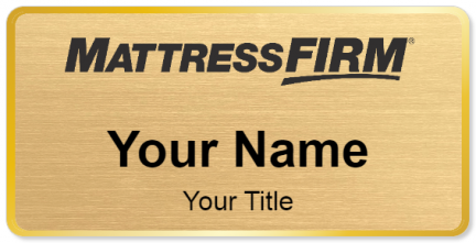 Custom name badges for Mattress Firm Gray