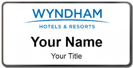Custom name badges for Wyndham Hotels and Resorts