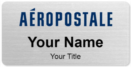 Custom name badges for Aeropostale