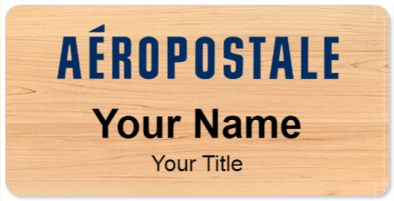 Custom name badges for Aeropostale