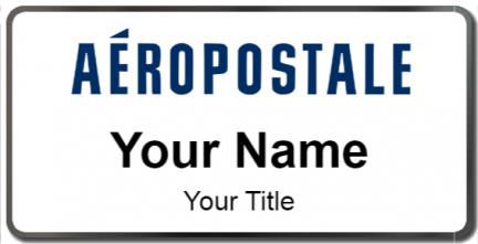 Custom name badges for Aeropostale