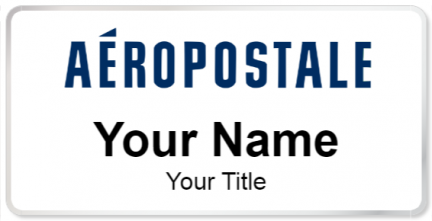 Custom name badges for Aeropostale