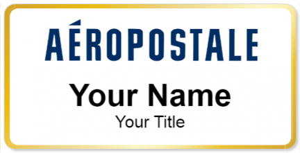 Custom name badges for Aeropostale