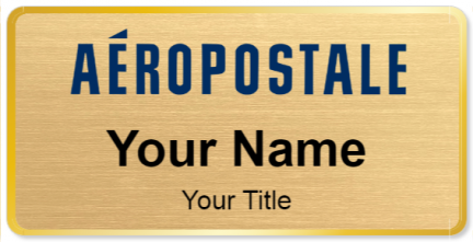 Custom name badges for Aeropostale