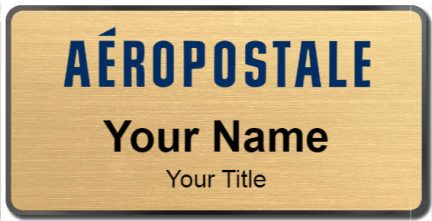 Custom name badges for Aeropostale