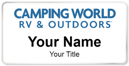 Custom name badges for Camping World