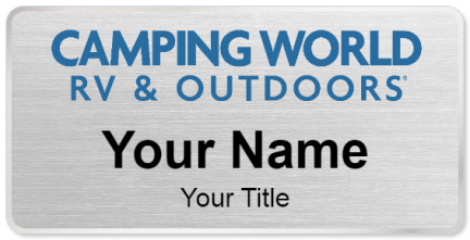 Custom name badges for Camping World