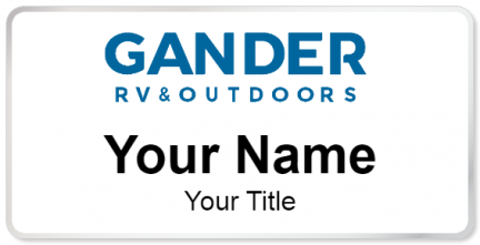 Custom name badges for Gander RV & Outdoors