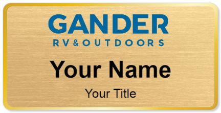 Custom name badges for Gander RV & Outdoors