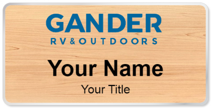 Custom name badges for Gander RV & Outdoors