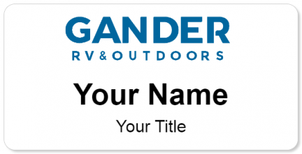 Custom name badges for Gander RV & Outdoors