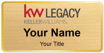 Custom name badges for KW LEGACY